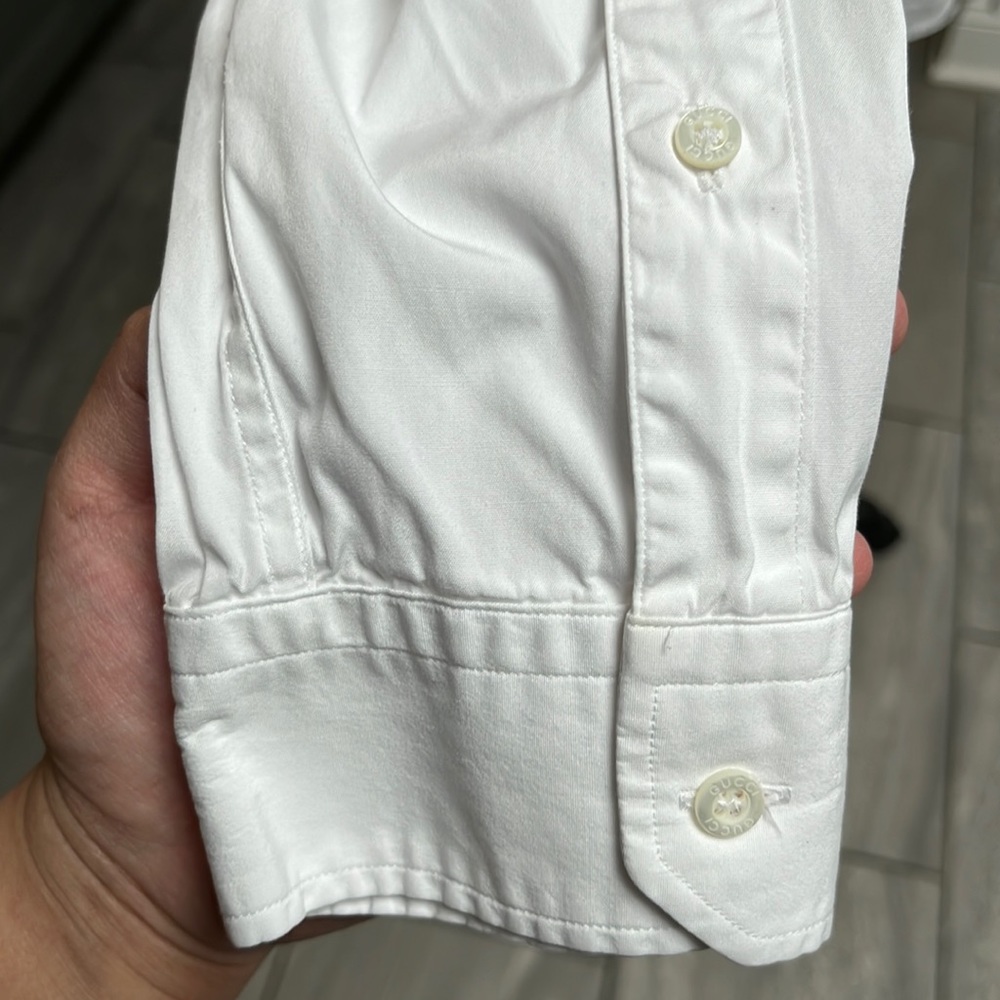 Gucci Men’s White Long Sleeve Uniform Neck 16 Sleeve 41 - Picture 6 of 7